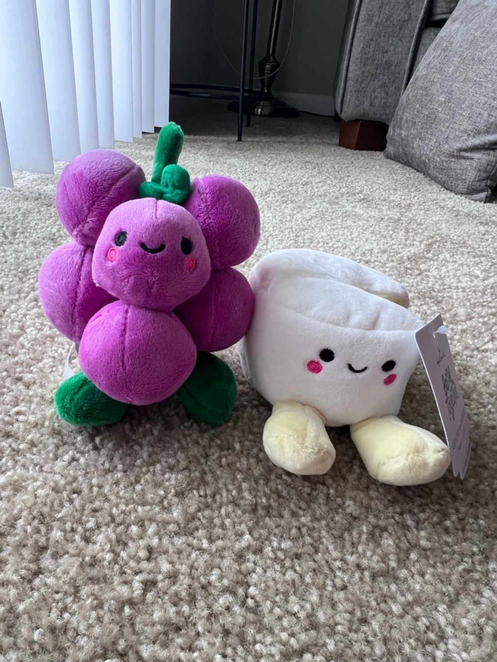 Grapes & Cheese Magnetic Plush